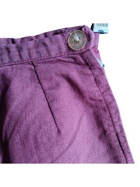 True Vintage Shorts 21W 21" 1960's High-Waisted Stretch Cotton Rockabilly Zip
